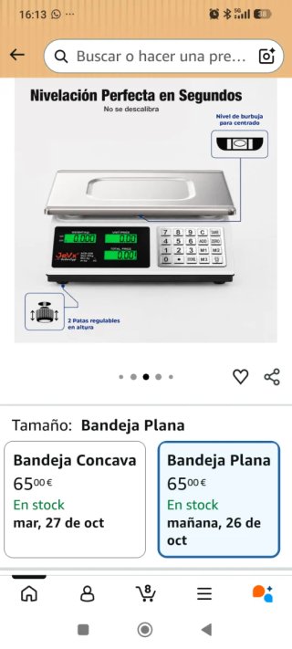 Báscula Profesional con Bandeja Plana nuevo
