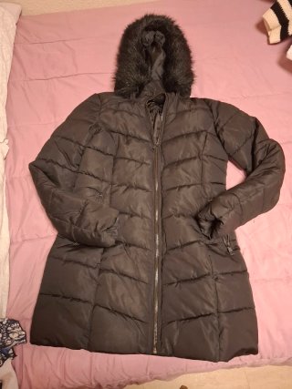 Chaqueta larga de invierno negra