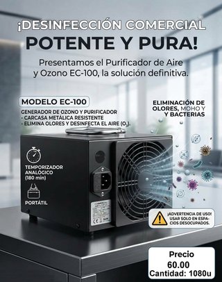 Purificador de Ozono EC-100