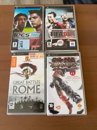 Lote de 4 juegos para PSP