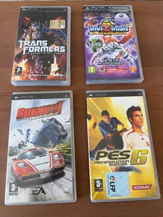 Lote de 4 juegos para PSP