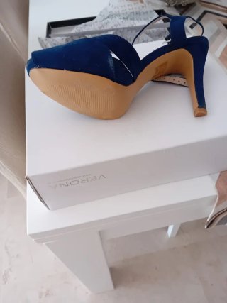Sandalias de tacón Verona azules