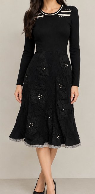 Vestido Negro Didier Parakian Talla L