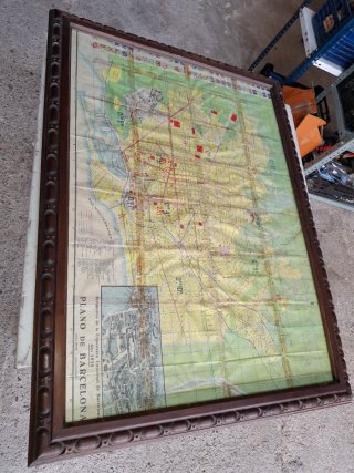 Mapa de Barcelona antiguo MBM