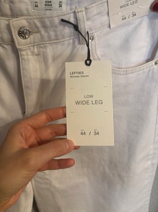 Pantalón Blanco Wide Leg Lefties