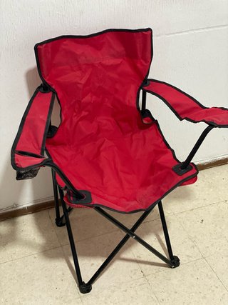 Silla Plegable Roja con funda