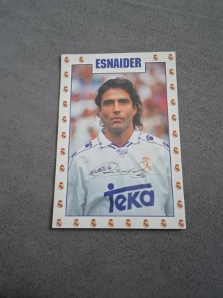 Postal Real Madrid Esnaider