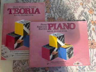 2 Libros Piano Básico de Bastien Nivel Elemental