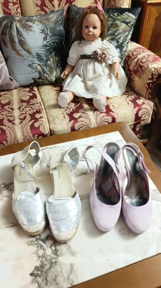 Lote de 2 pares de zapatos