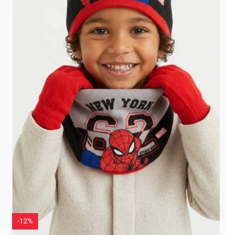 Set Gorro, Bufanda y Guantes Spiderman