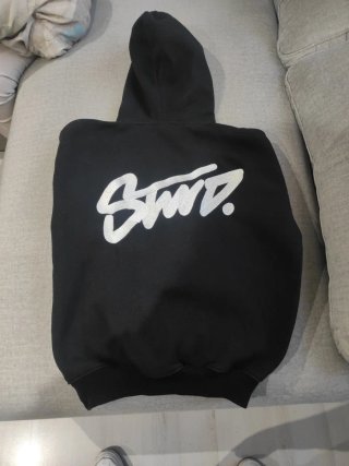 Sudadera STWD Negra Talla XS, UNISEX