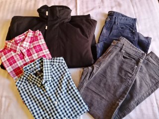 Lote 2 pantalones y 2 camisas caballero+regalo
