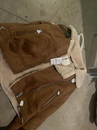 Abrigo de piel Zara Talla M