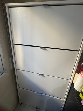 Zapatero Blanco de 4 Niveles