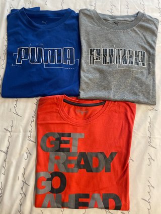 3 Camisetas Manga Corta Talla 15 a 16 años