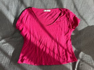 Camiseta Fucsia Mango