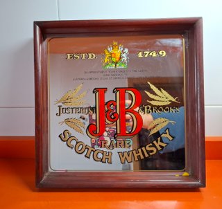 Cuadro Espejo Publicitario J&B