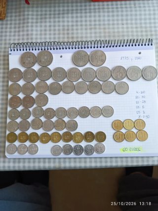 Lote de monedas españolas antiguas