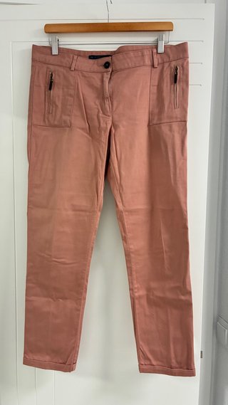 Pantalones de traje rosas