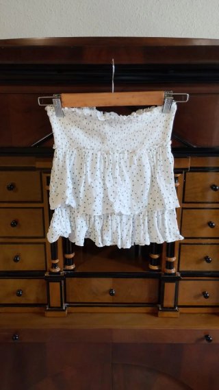 Falda Stradivarius con Topos Talla S