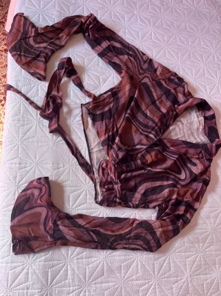 Blusa de manga larga estampada