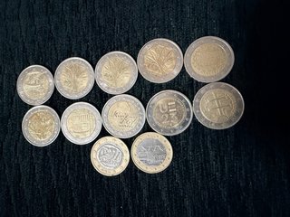 Lote de 12 monedas