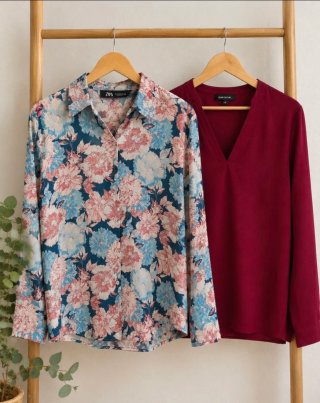 Lote de 2 blusas: Zara y Cortefiel
