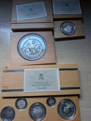 Set Monedas Plata V Centenario Primera Edición
