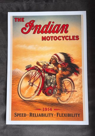 Póster Indian Motorcycles 1914 | A3