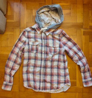 Camisa de cuadros Levi's con capucha