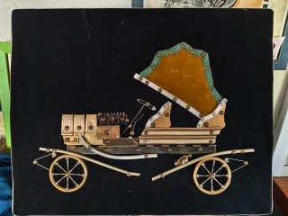 Cuadro Vintage Coche Antiguo en relieve