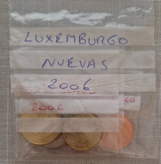 Serie 8 Monedas Euro Luxemburgo 2006
