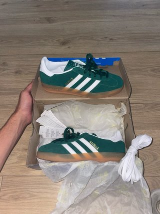 Adidas Gazelle Indoor Verde/Blanco Talla 37