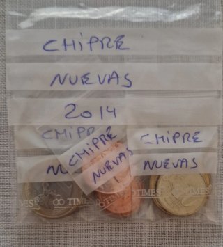 Serie 8 Monedas Euro Chipre 2014