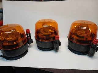 Lote de 3 Luces Giratorias de Emergencia