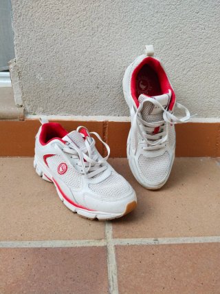 Bambas El Ganso Blancas y Rojas
