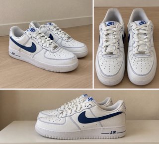 Zapatillas Nike Air Force 1 Blancas y Azules