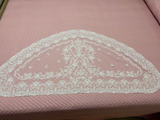Mantilla Fallera Blanca