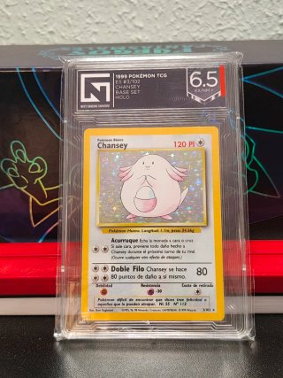 Carta Pokémon Chansey español Base Set Holo (NGU 6