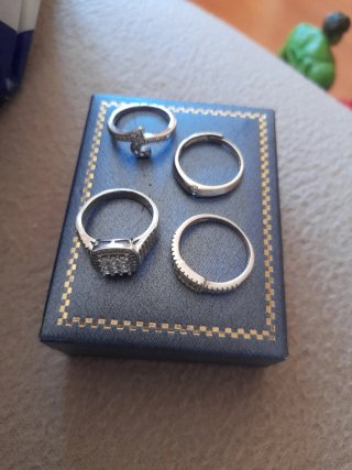 Lote de 4 Anillos de Plata 925