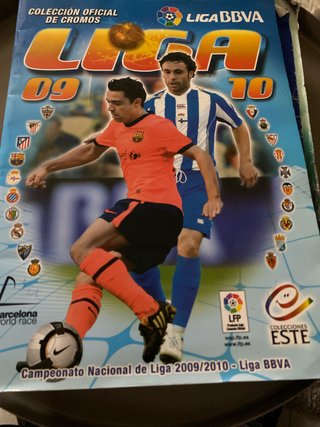 Álbum de Cromos Liga BBVA 2009-2010 incompleto