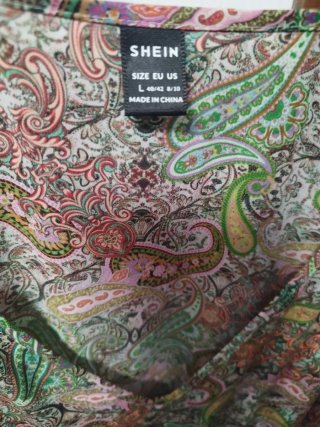 Vestido Shein Multicolor Talla L