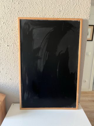 Pizarra Negra con Marco de Madera