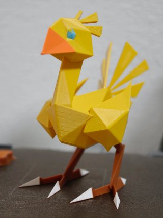 Figura 3D Chocobo Final Fantasy VII Playstation