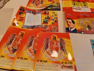 Lote de Lotería Antigua Época Franquista