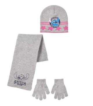 Set 3 Piezas Gorro, Bufanda y Guantes Stitch