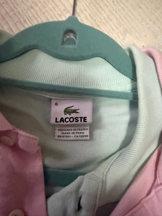 Polo Lacoste Manga Corta Multicolor