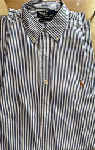 Camisa Ralph Lauren Rayas Azul Marino