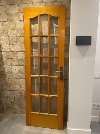 Puertas de madera con cristales