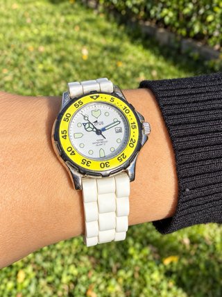 Reloj Lotus Vintage Bisel Amarillo Lotus NOS
